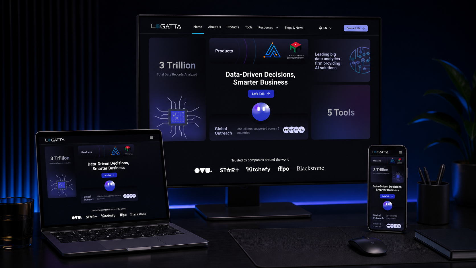 Logatta technology platform interface